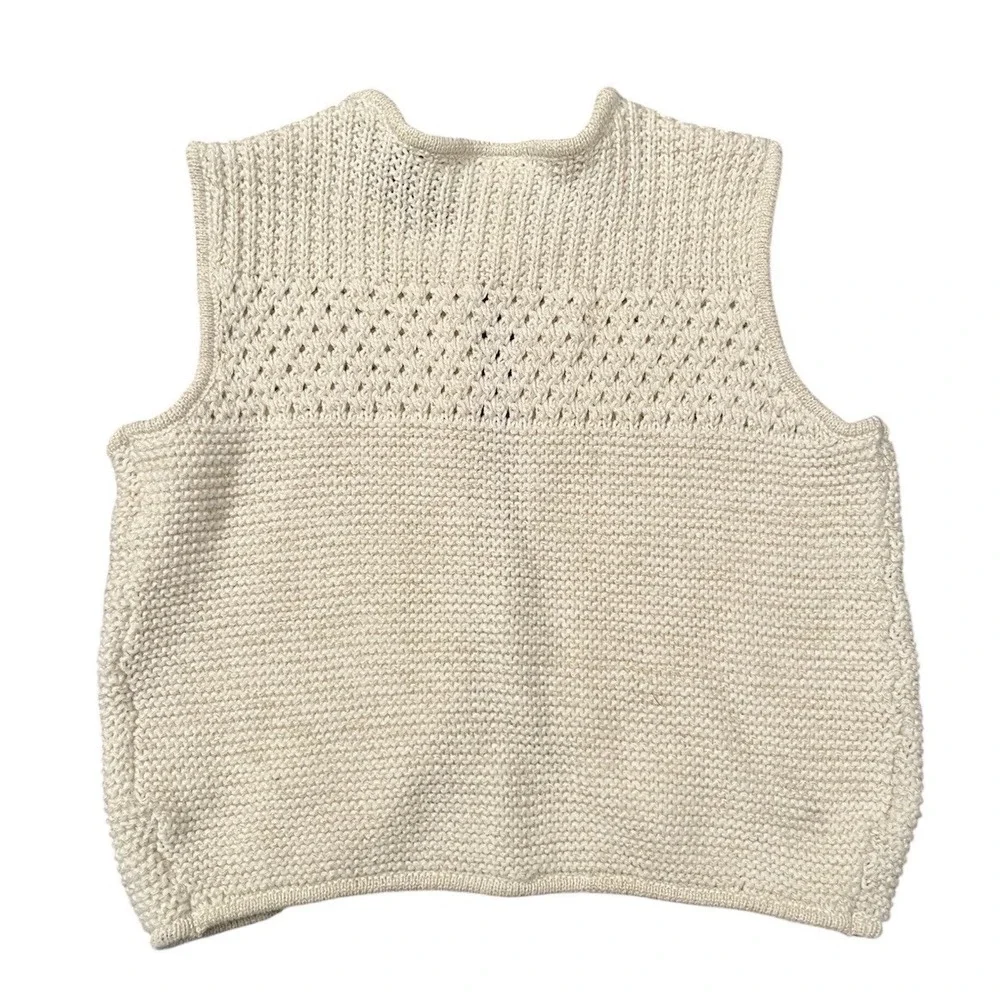 New Oshkosh B'gosh Girl's Gold Glitter Beige Knit Vest Sz 2T Sparkle‎ NWT